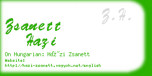 zsanett hazi business card